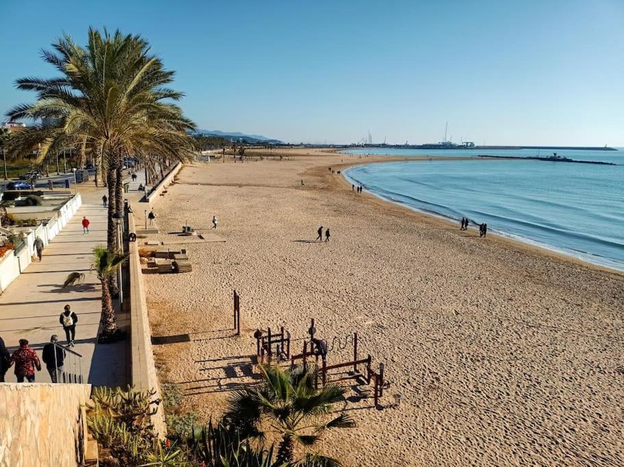 Mas Del Vent- Barbacoa, Jardin, Piscina Privada Y Vistas A Mar Villa Cunit Kültér fotó